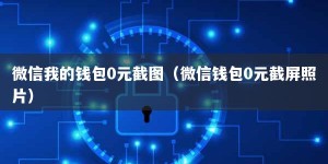 微信我的钱包0元截图（微信钱包0元截屏照片）