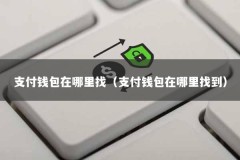 支付钱包在哪里找（支付钱包在哪里找到）