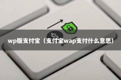 wp版支付宝（支付宝wap支付什么意思）