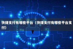 快捷支付有哪些平台（快捷支付有哪些平台支付）