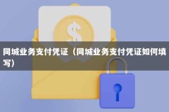 同城业务支付凭证（同城业务支付凭证如何填写）