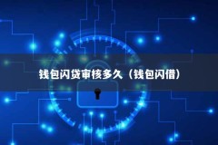 钱包闪贷审核多久（钱包闪借）