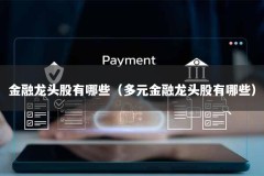 金融龙头股有哪些（多元金融龙头股有哪些）